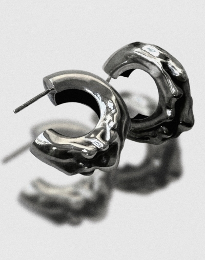 Серьги Melted Hoops