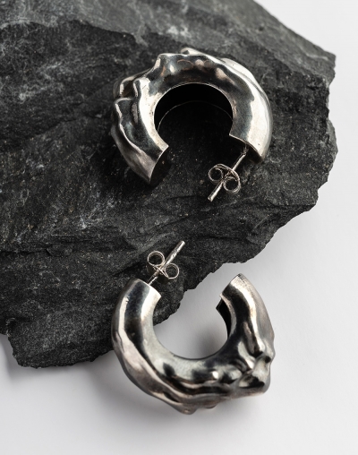 Серьги Melted Hoops