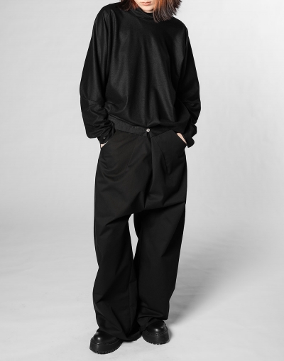 Брюки с пуговицей из олова