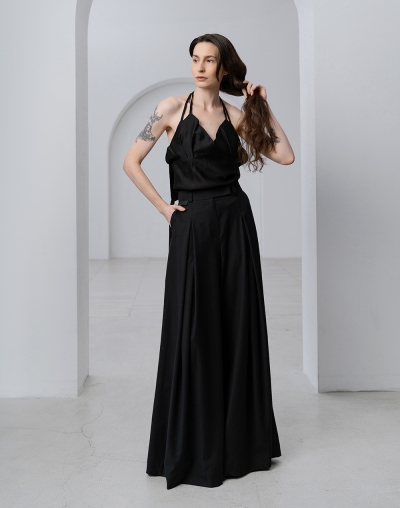 Брюки с акцентными вставками