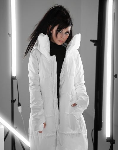 Enima white winter coat